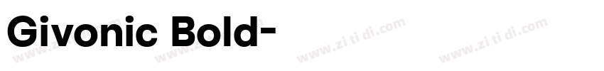 Givonic Bold字体转换